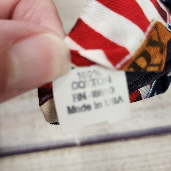 USA American Flag Old Glory Cotton Tie - Picture 3 of 3